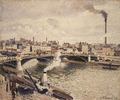Camille Pissarro Morning An Overcast Day Rouen